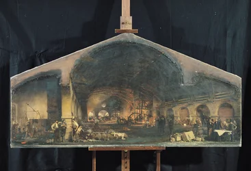 Interno della fucina a Fourchambault